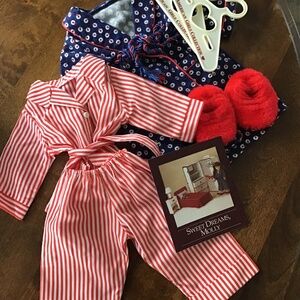 Vintage Pleasant Company Retired Molly Pajamas and Robe Set